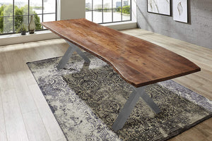 #nussbaumfarben #300x100 #x-gestellsilber