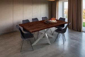 #nussbaumfarben #180x90 #spider-gestellsilber