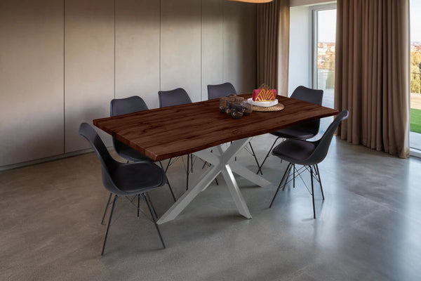 #nussbaumfarben #180x90 #spider-gestellsilber