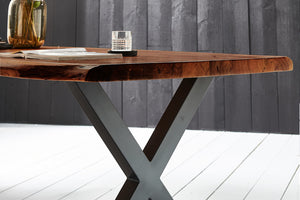 #nussbaumfarben #240x100 #x-gestellschwarz