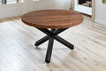 #nussbaumfarben #120cm #stern-gestellschwarz