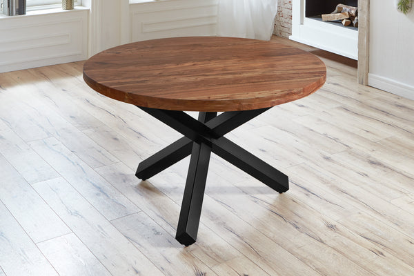 #nussbaumfarben #120cm #stern-gestellschwarz
