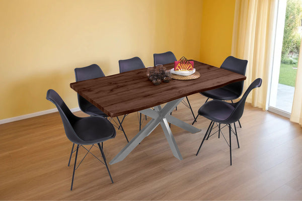 #nussbaumfarben #160x85 #spider-gestellsilber