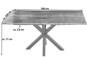#naturfarben #260x100 #spider-gestellsilber