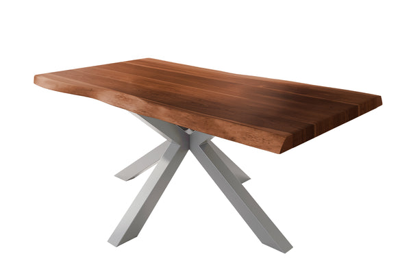 #akazienussbaumfarben #180x90 #spider-gestellsilber