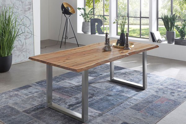 #eichenfarben #120x80 #u-gestellsilber