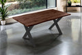 #nussbaumfarben #180x90 #x-gestellschwarz