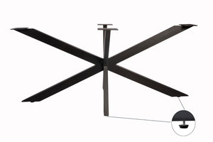 #akazienussbaumfarben #200x100 #spider-gestellschwarz