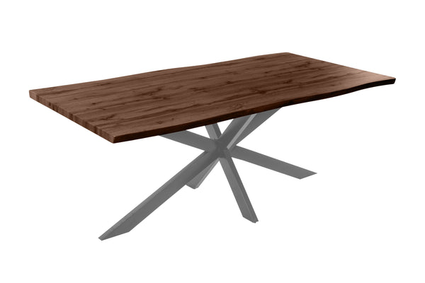 #nussbaumfarben #200x100 #spider-gestellsilber