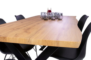 #wildeichenfarben #180x90 #x-gestellschwarz