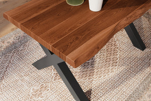 #akazienussbaumfarben #120x80 #x-gestellschwarz