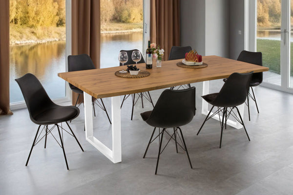#wildeichenfarben #240x100 #u-gestellweiß