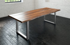 #nussbaumfarben #180x90 #u-gestellsilber