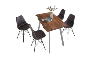 #nussbaumfarben #160x85 #vierfuß-gestell