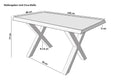 #mangoroughfarben #140x80 #x-gestellsilber