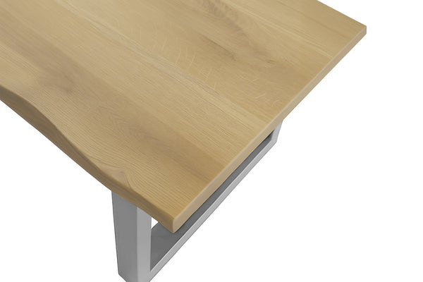 #eichenaturfarbengeölt #90x90 #u-gestellsilber