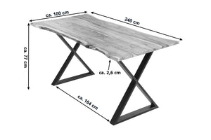 #naturfarben #240x100 #x-gestellschwarz