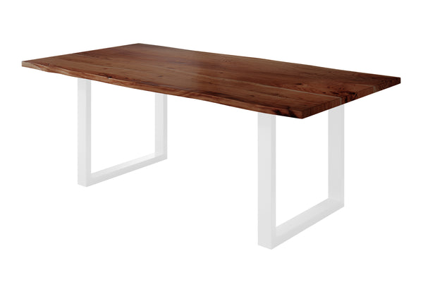 #nussbaumfarben #220x100 #u-gestellweiß