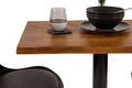 #akazienussbaumfarben #80x60 #säulen-gestelleckigschwarz