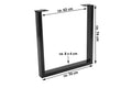 #schwarz #u-form #u-gestellschwarz