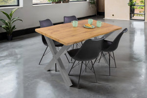 #wildeichenfarben #140x80 #x-gestellsilber