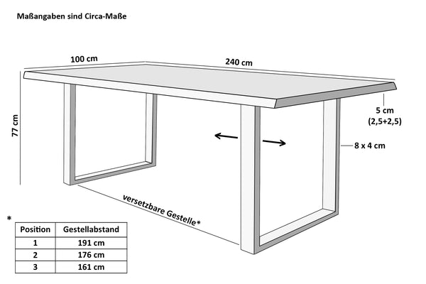 #mangoroughfarben #240x100 #u-gestellschwarz