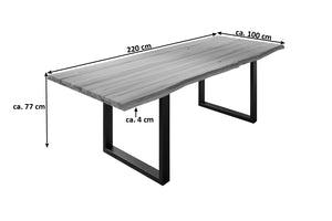 #naturfarben #220x100 #u-gestellschwarz