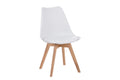 #holzwildeichen-optik #schalenstuhlweiß