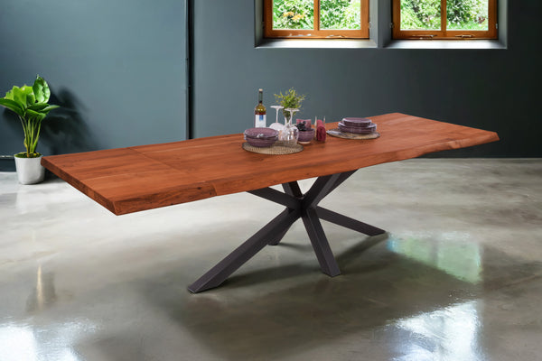 #nussbaumfarben #180(280)x90 #spider-gestellschwarz