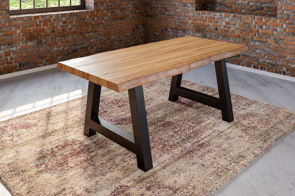 #naturfarben #180x90 #a-gestellschwarz