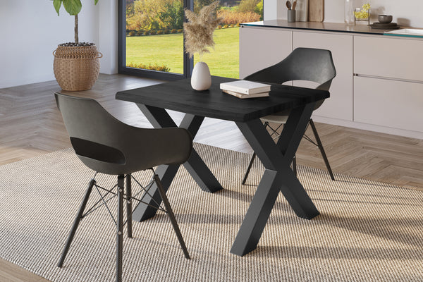 #holzgrau-optik #80x80 #x-gestellschwarz