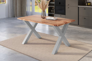 #naturfarben #140x80 #x-gestellsilber
