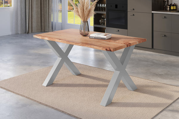 #naturfarben #140x80 #x-gestellsilber