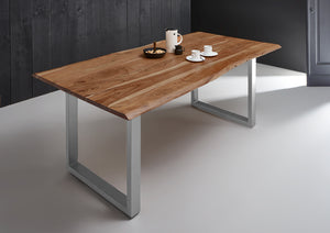 #naturfarben #220x100 #u-gestellsilber