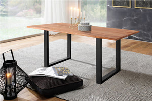 #sheeshamteakfarben #160x85 #u-gestellschwarz