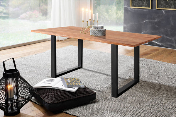 #sheeshamteakfarben #160x85 #u-gestellschwarz