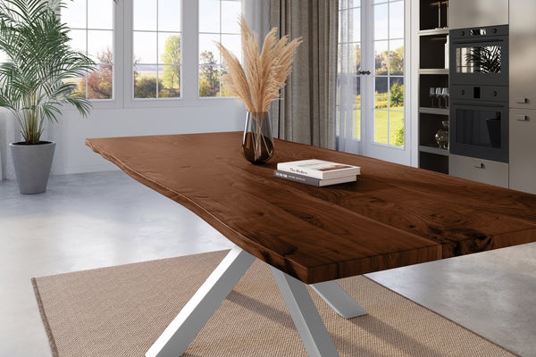 #nussbaumfarben #260x100 #spider-gestellsilber