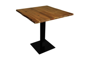 #akaziehonigfarben #80x80 #säulen-gestelleckigschwarz