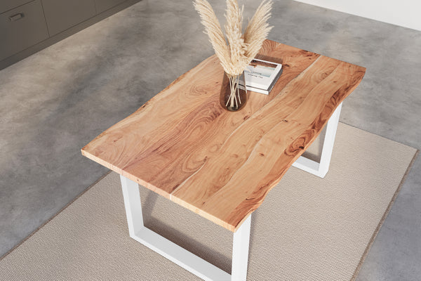 #naturfarben #140x80 #u-gestellweiß