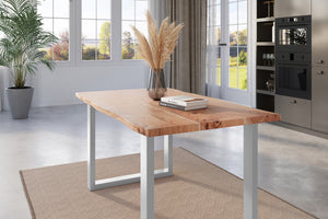 #naturfarben #140x80 #u-gestellsilber