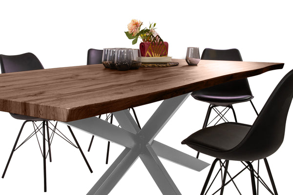 #nussbaumfarben #200x100 #spider-gestellsilber