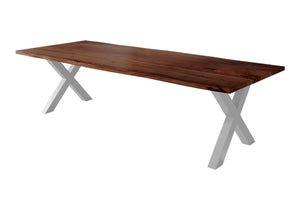 #nussbaumfarben #300x100 #x-gestellsilber
