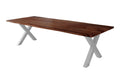 #nussbaumfarben #300x100 #x-gestellsilber