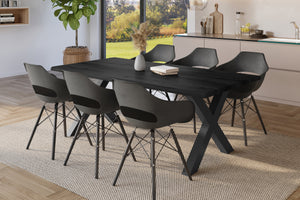 #holzgrau-optik #220x100 #x-gestellschwarz