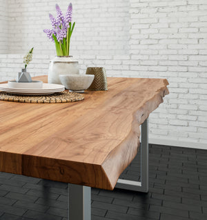 #naturfarben #220x100 #u-gestellsilber