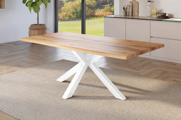 #holzwildeiche-optik #240x100 #spider-gestellweiß