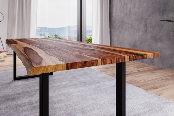 #sheeshamnaturfarbenlackiert #240x100 #u-gestellschwarz