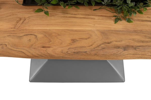 #akazienaturfarben #100x60 #säulen-gestellsilber