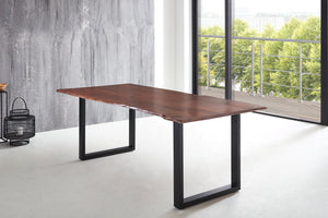 #nussbaumfarben #220x100 #u-gestellschwarz