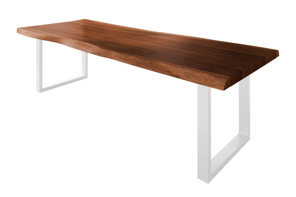 #akazienussbaumfarben #260x100 #u-gestellweiß